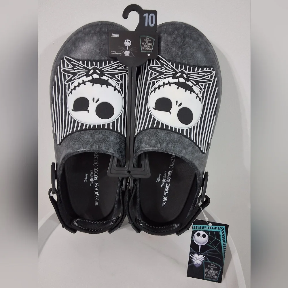 NWT Disney The Nightmare Before Christmas Jack Skellington Men's Clogs, Size 10
